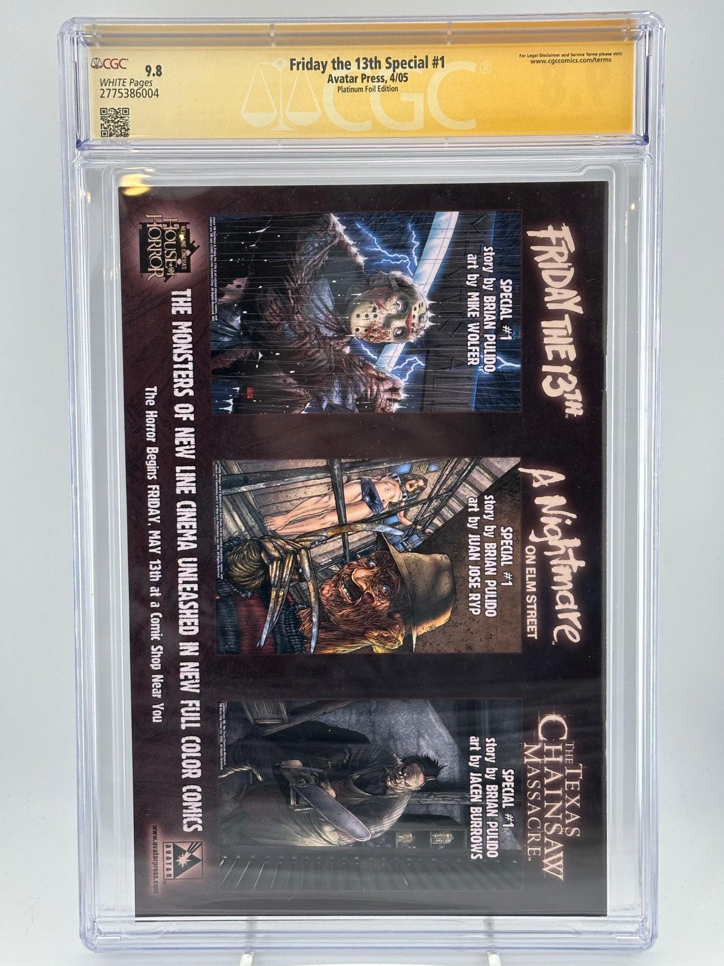 Friday the 13th Special #1 CGC SS 9.8 Foil 5X Signed