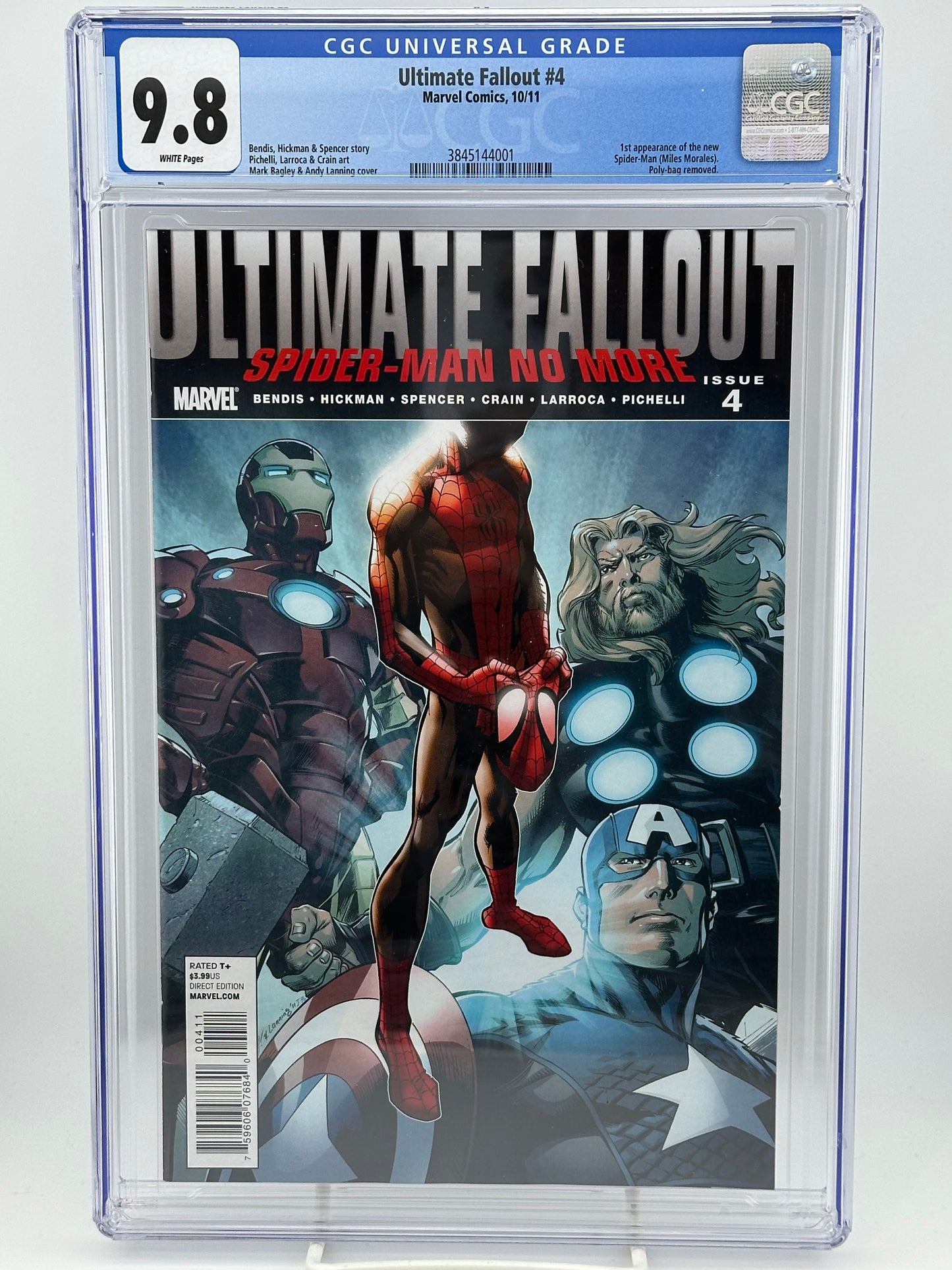Ultimate Fallout #4 2011 CGC 9.8 White Pages