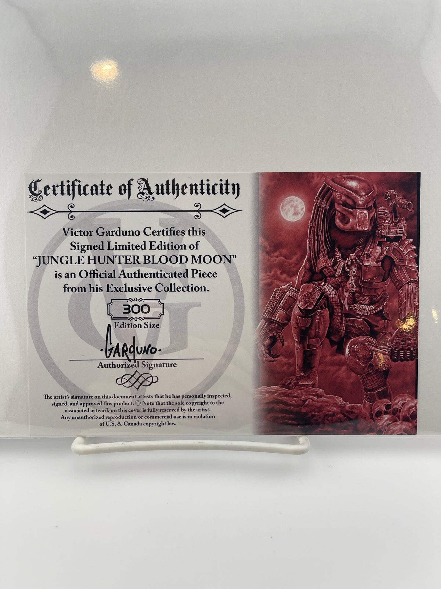 Jungle Hunter signed Victor Garduno