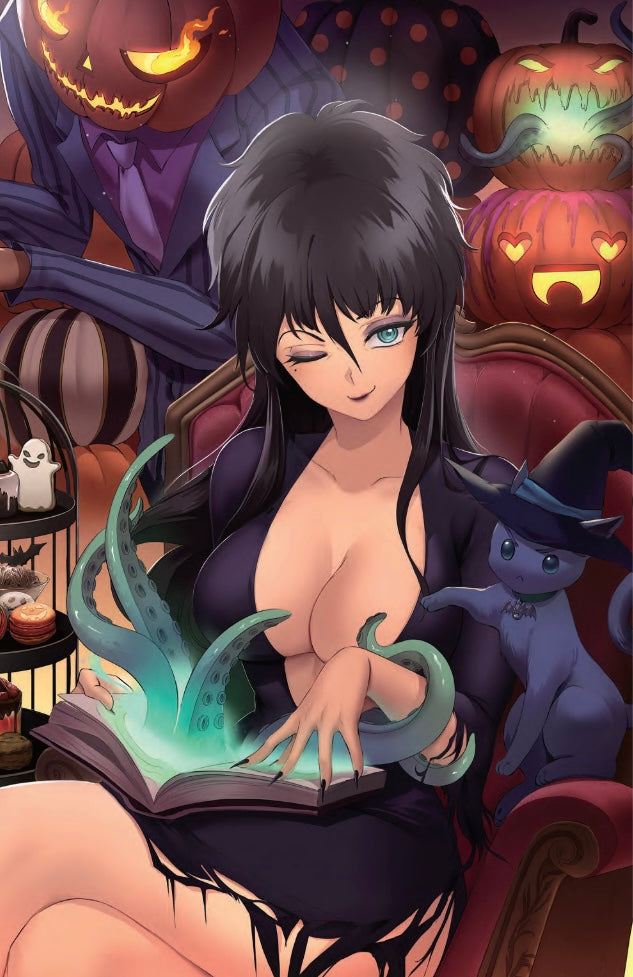 Harley x Elvira #2 - two book connecting cover set by Rachta Lin