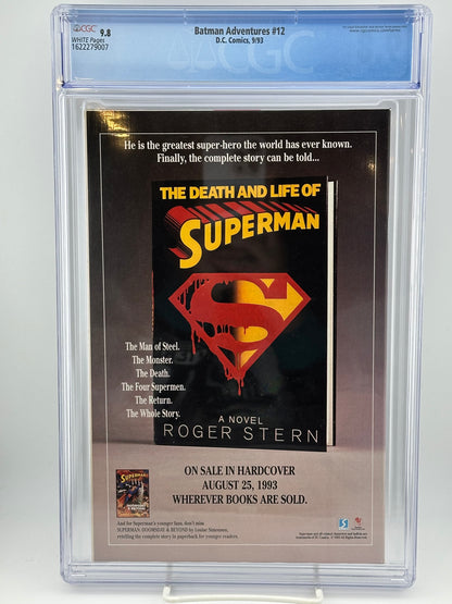 Batman Adventures #16 1993 CGC 9.8 White Pages