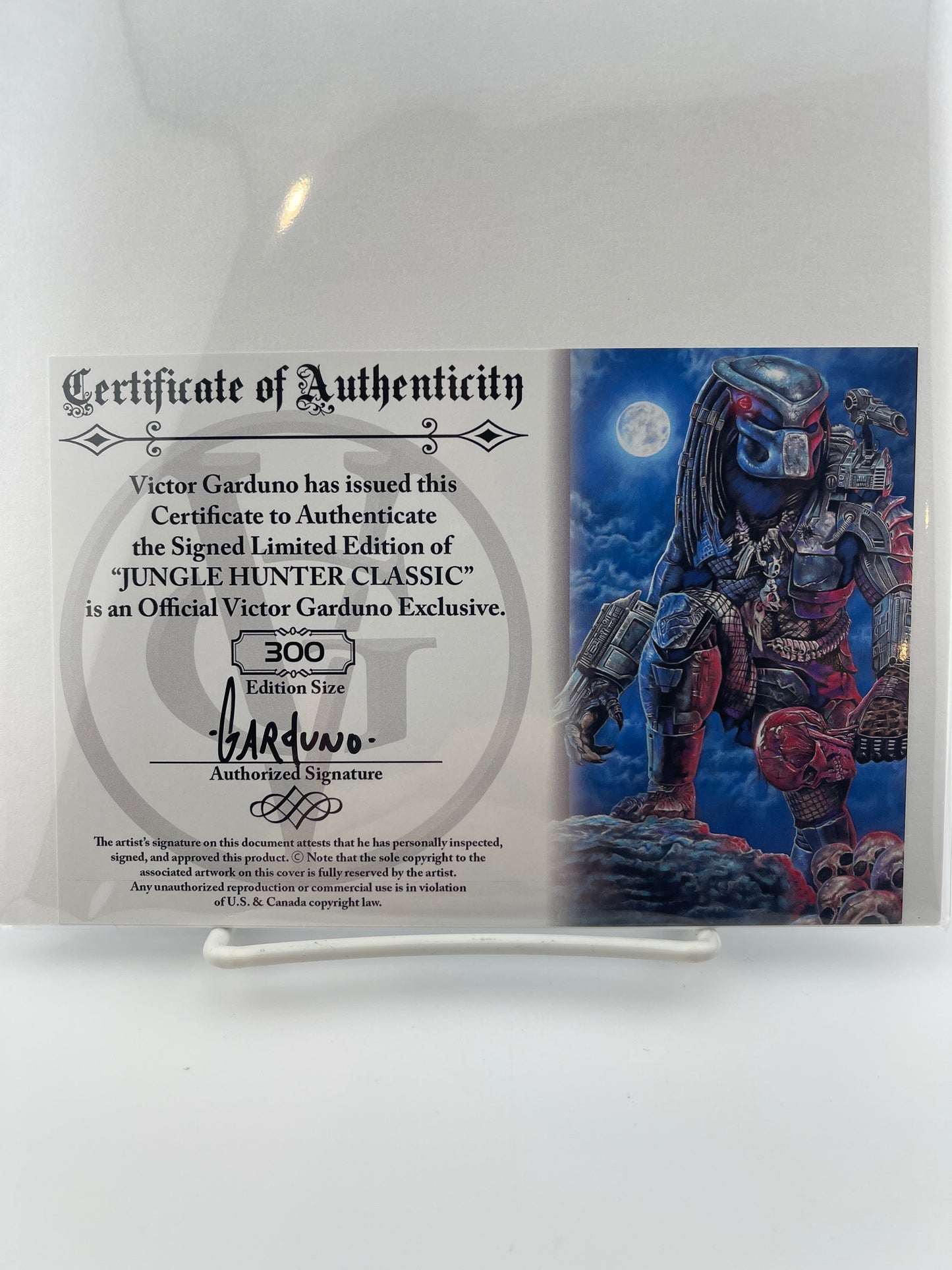 Jungle Hunter signed Victor Garduno