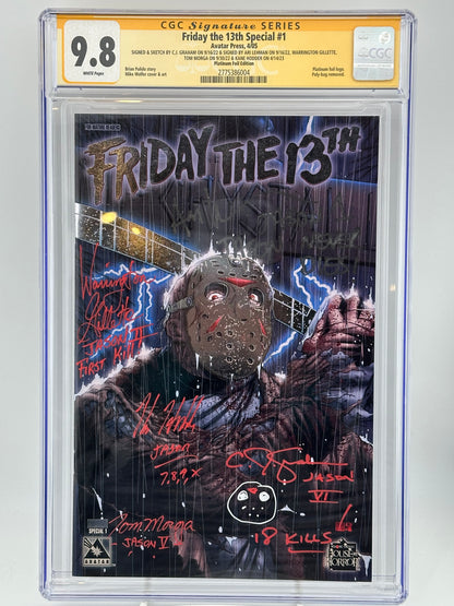 Friday the 13th Special #1 CGC SS 9.8 Foil 5X Signed
