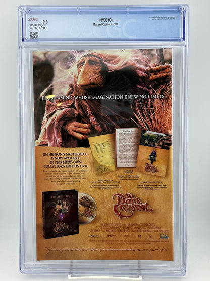 Nyx #3 2004 CGC 9.8 White Pages 1st Print