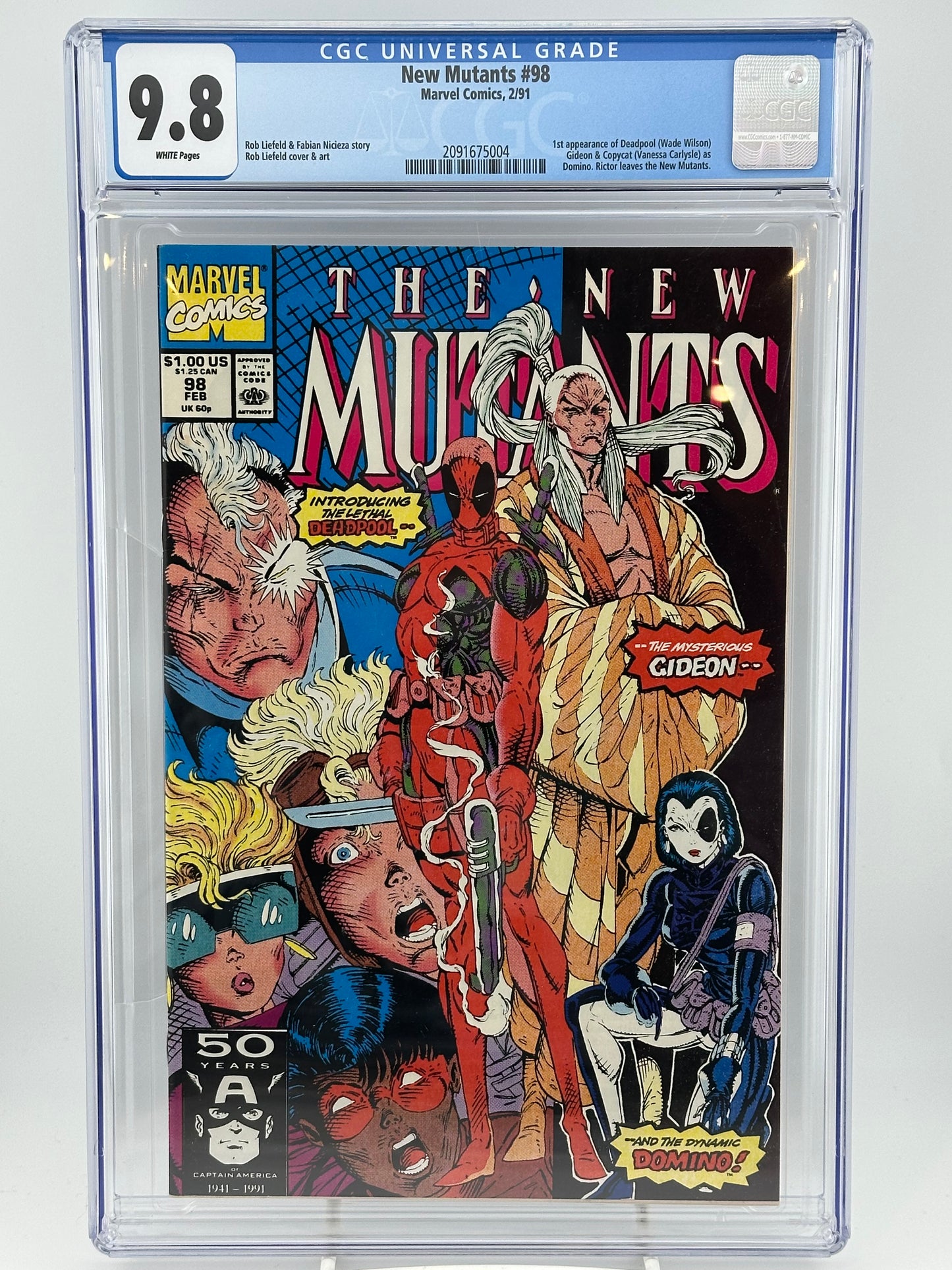 New Mutants #98 1991 CGC 9.8 White Pages