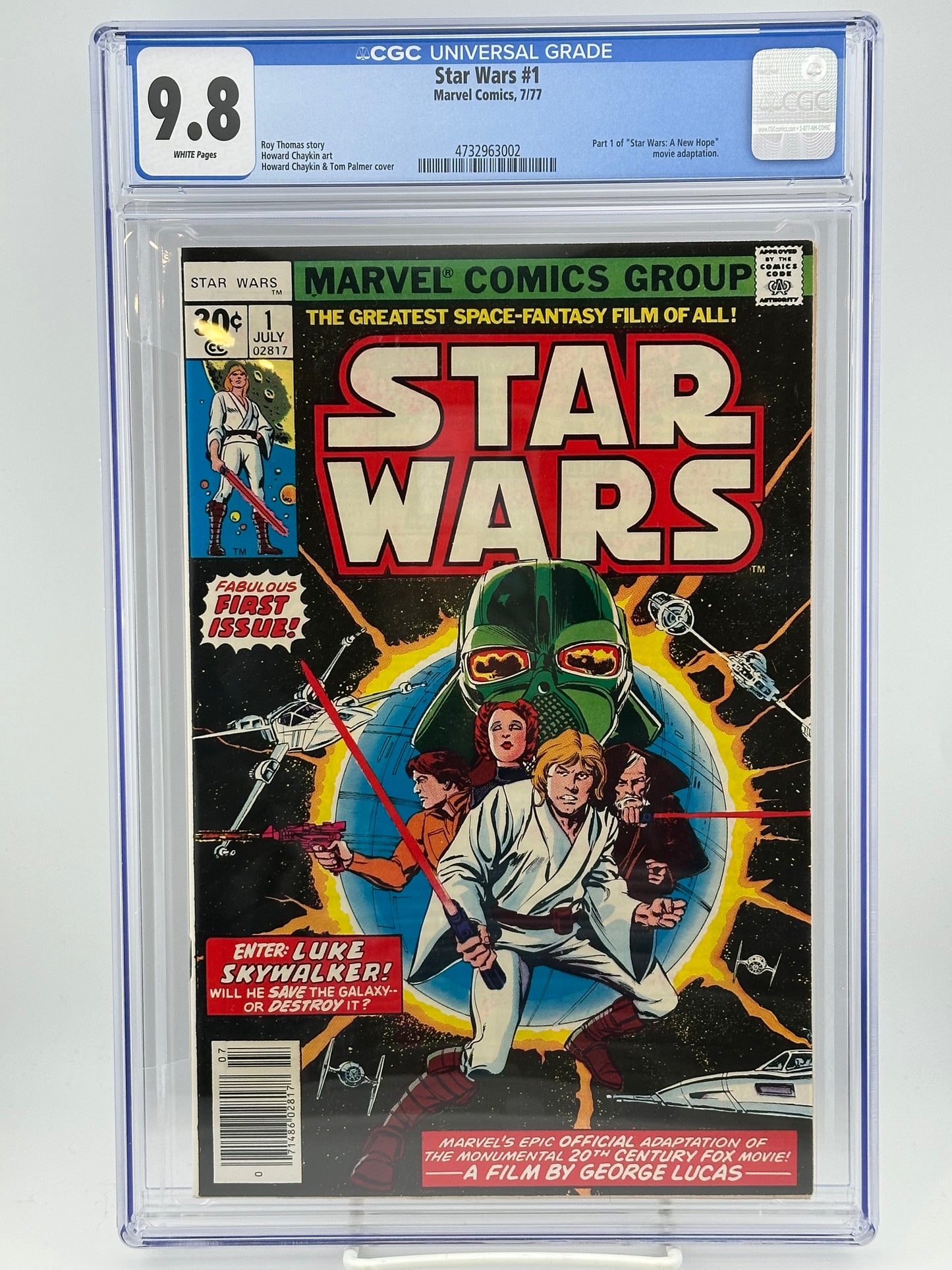 Star Wars #1 1977 CGC 9.8 White Pages