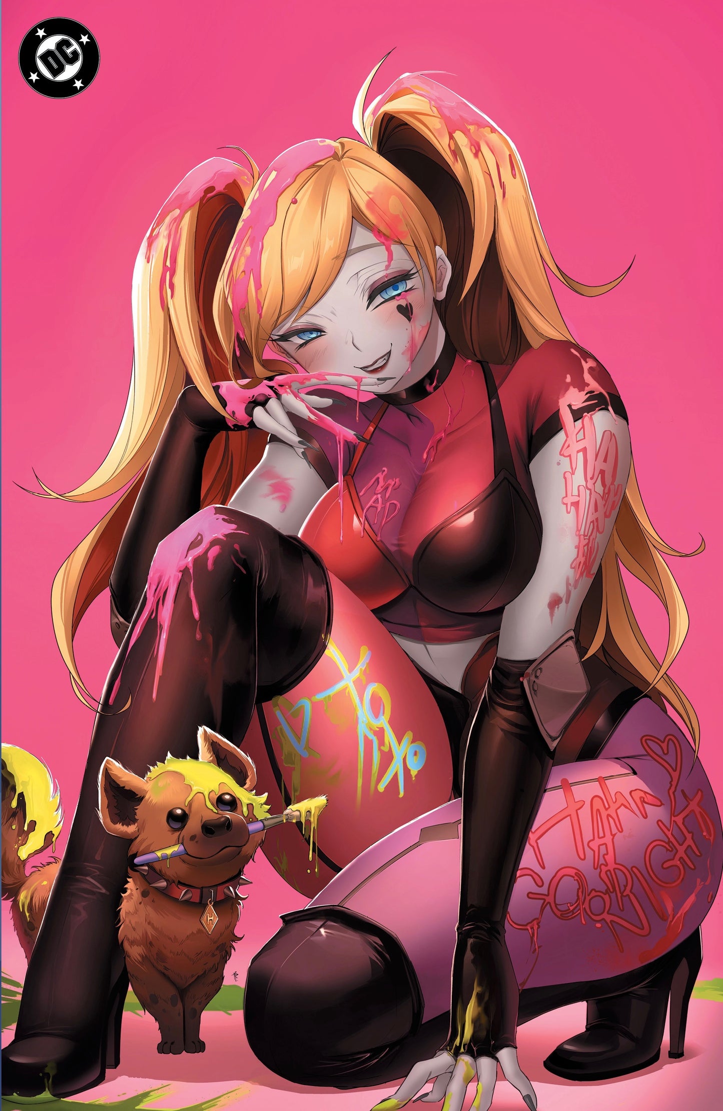 Harley Quinn #61 Spot Foil Virgin by Rachta Lin