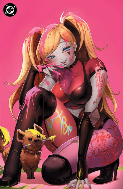 Harley Quinn #61 Spot Foil Virgin by Rachta Lin