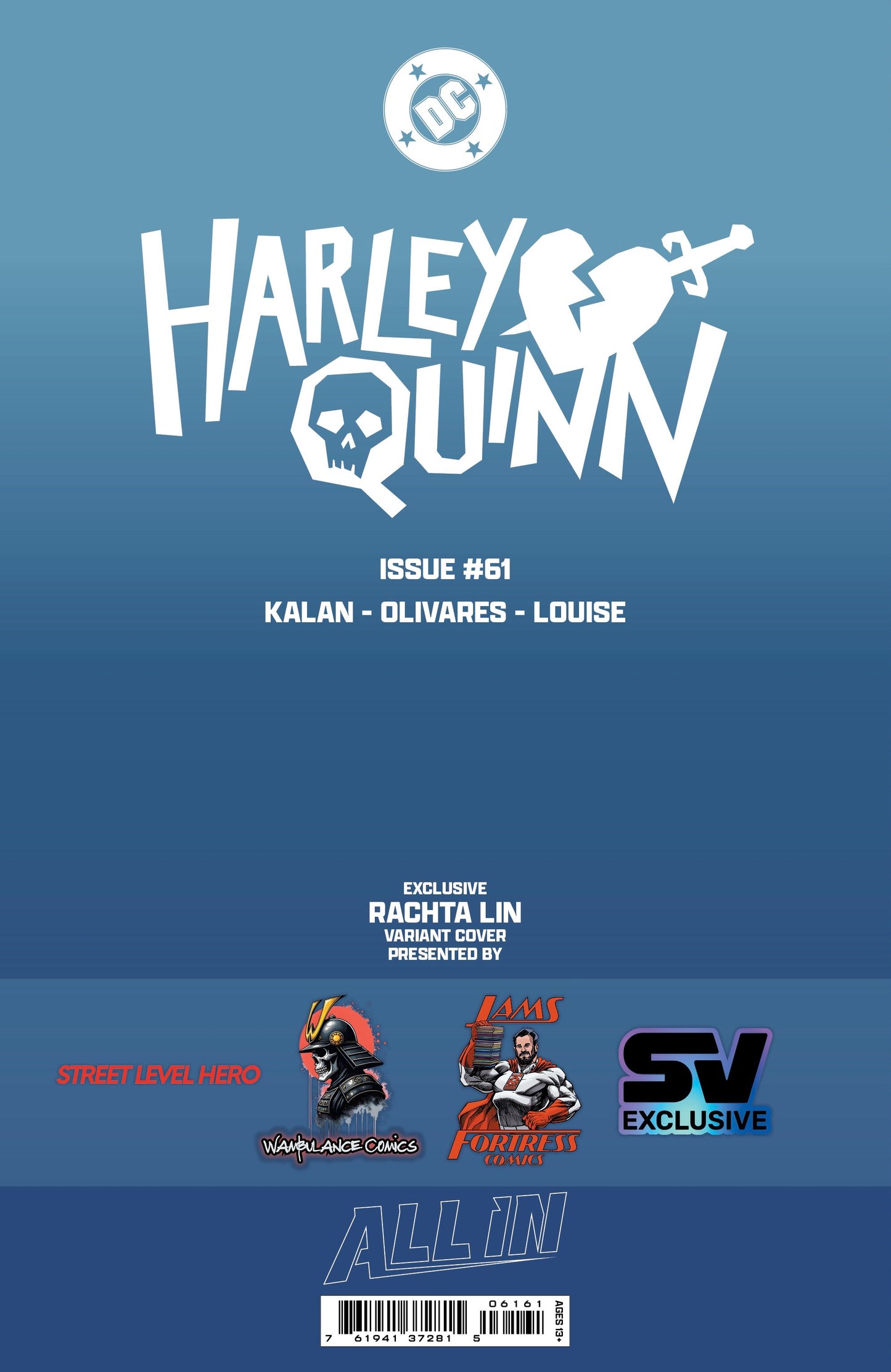 Harley Quinn #61 Spot Foil Virgin by Rachta Lin